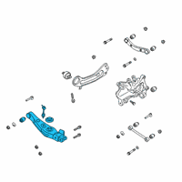 OEM Hyundai Santa Fe Arm Complete-RR LWR, RH Diagram - 55211-S1051