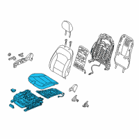 OEM 2018 Hyundai Elantra Cushion Assembly-Front Seat, RH Diagram - 88200-F3040-XFJ