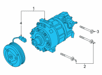 OEM Ford Escape Compressor Assembly Diagram - JX6Z-19703-M