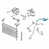 OEM Honda Odyssey Pipe Assembly, Air Conditioner Diagram - 80320-TK8-A11