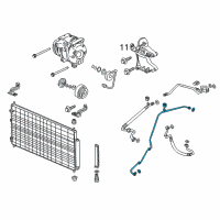 OEM 2015 Honda Odyssey Pipe Assembly, Receiver Diagram - 80341-TK8-A01