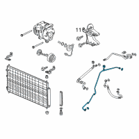 OEM 2016 Honda Odyssey Pipe Assembly, Receiver Diagram - 80341-TK8-A01