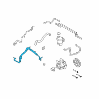 OEM 2009 Lincoln MKS Pressure Hose Diagram - 9G1Z-3A719-B