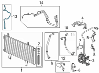 OEM 2021 Honda CR-V Pipe Complete Receiver Diagram - 80341-TPG-A01