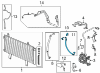 OEM 2022 Honda CR-V Hose Complete, Discharge Diagram - 80315-TPA-J01