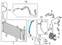 OEM 2021 Honda CR-V Hose Complete, Suction Diagram - 80311-TPA-G01