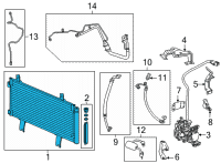 OEM Honda CR-V W-CONDENSER ASSY Diagram - 80100-TMA-H01