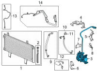 OEM Honda CR-V COMPRESSOR ASSY Diagram - 38800-5RD-A01