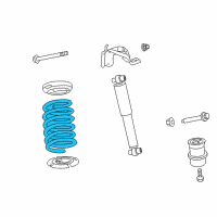 OEM 2008 Mercury Milan Coil Spring Diagram - 8E5Z-5560-F