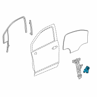 OEM Chevrolet Trax Window Motor Diagram - 95920032