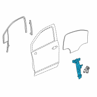 OEM 2016 Chevrolet Trax Window Regulator Diagram - 95298985