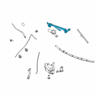 OEM Infiniti Q60 Link Assembly WIPER Diagram - 28840-JK61A