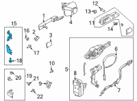 OEM 2022 Ford Bronco HINGE ASY - DOOR Diagram - M2DZ-7822800-A