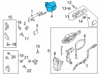 OEM 2022 Ford Bronco KIT - LOCK CYLINDER REPAIR Diagram - M2DZ-18168-A