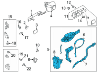 OEM Ford Bronco LATCH Diagram - M2DZ-78219A64-E