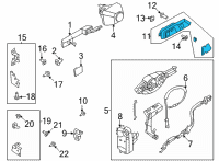 OEM 2021 Ford Bronco HANDLE ASY - DOOR - INNER Diagram - M2DZ-7822600-AA