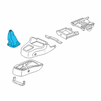 OEM 1999 Honda CR-V Boot, Change Lever *NH1L* (BLACK) Diagram - 83414-S10-003ZA