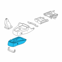 OEM 1998 Honda CR-V Cover, Center (Lower) *NH293L*(LH) (SEAGULL GRAY) Diagram - 83320-S10-A00ZA