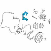 OEM BMW 428i Calliper Carrier Diagram - 34-11-6-850-972