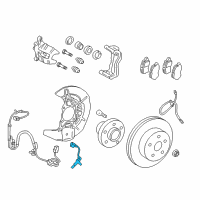 OEM 2022 Lexus RX450h Sensor, Speed, Front RH Diagram - 89542-0E060