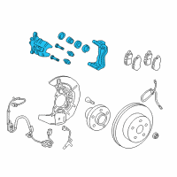 OEM Lexus RX450h Front Passenger Disc Brake Cylinder Assembly Diagram - 47730-0E060