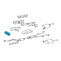 OEM Lexus GS400 Catalytic Converter Assembly Diagram - 18450-50231