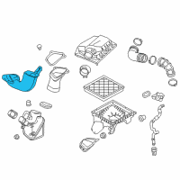 OEM Chevrolet Cruze Limited Air Inlet Duct Diagram - 13307080