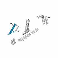 OEM 2006 Kia Spectra5 Trim Assembly-Front Pillar Diagram - 858202F100IM