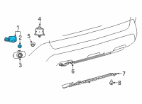 OEM 2022 Toyota Venza Park Sensor Diagram - 89341-K0060-E3