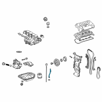 OEM 2010 Lexus HS250h Guide, Oil Level Gage Diagram - 11452-28040