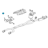 OEM Chevrolet Camaro Converter & Pipe Gasket Diagram - 92202326