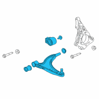 OEM 2015 Chevrolet Impala Lower Control Arm Diagram - 84248223