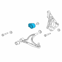 OEM 2018 Chevrolet Impala Lower Control Arm Rear Bushing Diagram - 84248227