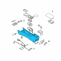 OEM Mercury Console Body Diagram - AE5Z-54045A36-BA