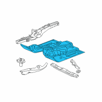 OEM 2009 Jeep Grand Cherokee Pan-Floor Diagram - 55394418AJ