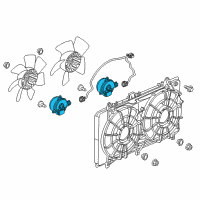 OEM 2015 Chevrolet Camaro Fan Motor Diagram - 22786868