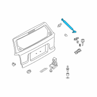 OEM 2008 Mercury Mariner Support Cylinder Diagram - 8L8Z-78406A10-A