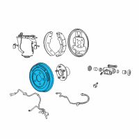 OEM 2012 Jeep Compass Drum-Brake Diagram - 5105617AC