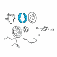 OEM 2012 Jeep Compass Shoe Kit-Drum Diagram - 5191306AA