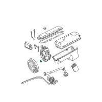 OEM 2003 Ford F-250 Super Duty Timing Cover Front Seal Diagram - F4TZ-6700-A