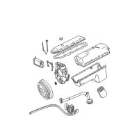 OEM 2001 Ford F-350 Super Duty Timing Cover Front Seal Diagram - F4TZ-6700-A