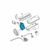 OEM 1999 Ford F-250 Super Duty Front Cover Diagram - YC3Z-6019-BA