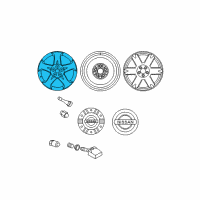 OEM 2005 Nissan Murano Aluminum Wheel Diagram - 40300-CA026