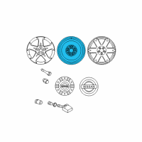 OEM 2015 Infiniti QX60 Spare Tire Wheel Assembly Diagram - 40300-CA507