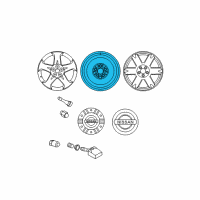 OEM 2003 Nissan Murano Spare Tire Wheel Assembly Diagram - 40300-CA507