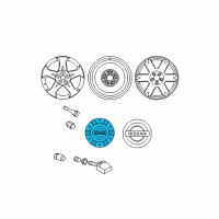 OEM 2003 Nissan Murano Disc Wheel Cap Diagram - 40315-CA100
