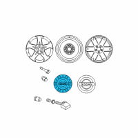 OEM 2005 Nissan Murano Disc Wheel Cap Diagram - 40315-CA100