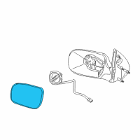 OEM Saturn Relay Glass Diagram - 89044541