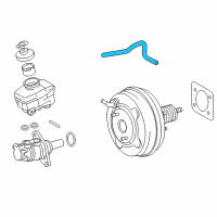OEM 2017 Lexus RC200t Hose Assy, Vacuum Diagram - 44750-53220