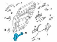 OEM Hyundai Tucson CHECKER ASSY-REAR DOOR, RH Diagram - 77990-N9000